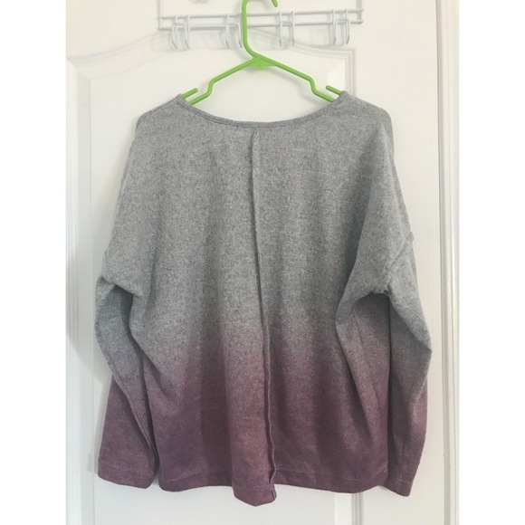 Lucky Brand Long Sleeve Ombre Lightweight Sweater - Picture 2 of 3
